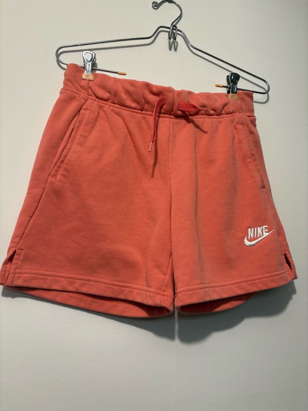 Nike Big Kids Coral Drawstring Fleece Athletic Shorts